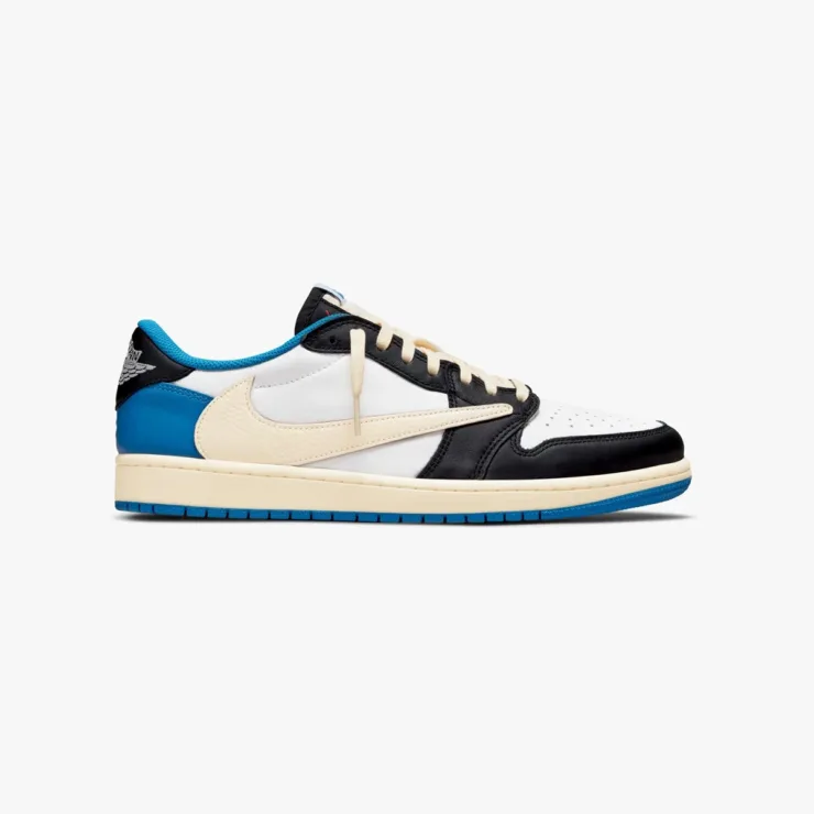 Air Jordan 1 Low x Fragment x Travis Scott 'Sail & Military Blue'