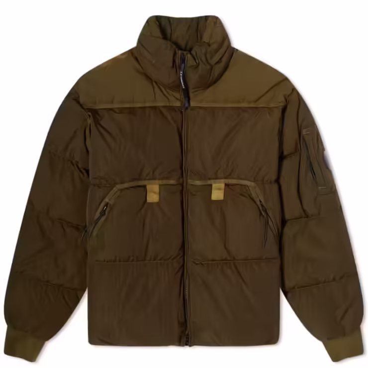 CP Company Eco-Chrome R Mixed Down Jacket 'Green'