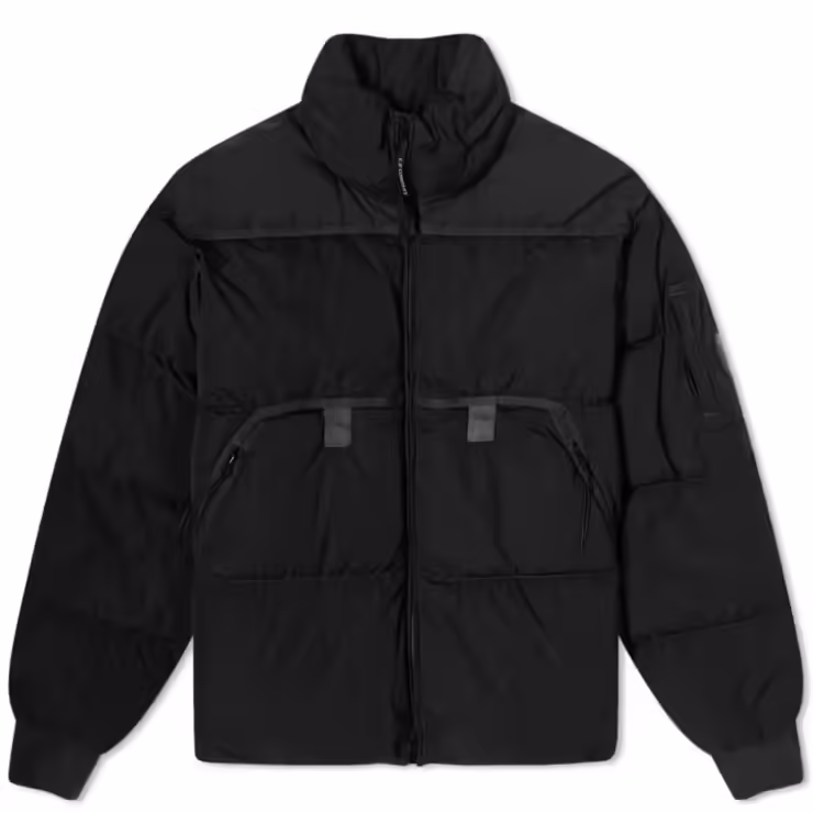CP Company Eco-Chrome R Mixed Down Jacket 'Black'
