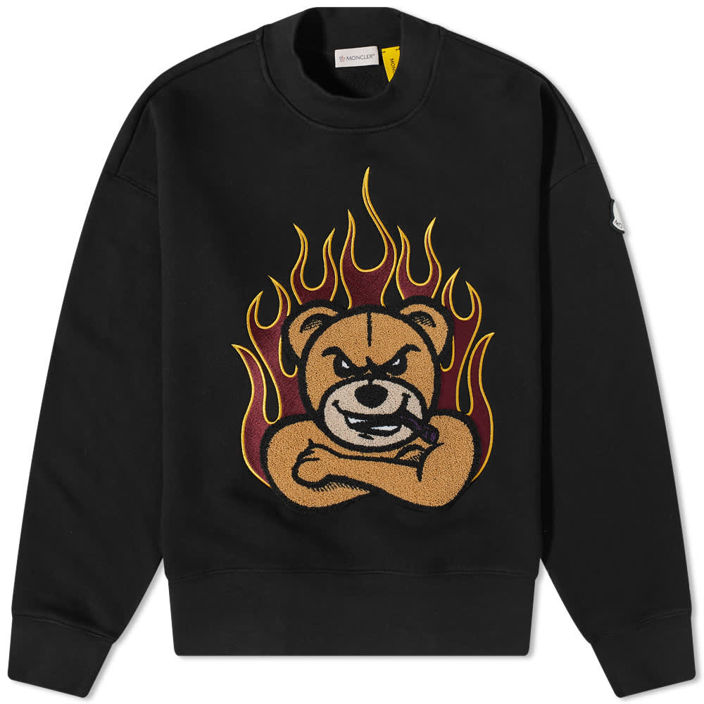Moncler Genius 8 Palm Angels Angry Bear Sweatshirt 'Black' | MRSORTED