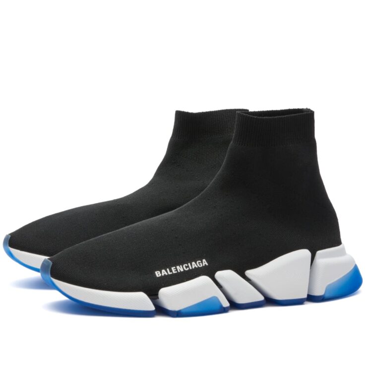 Blue balenciaga deals sock runners