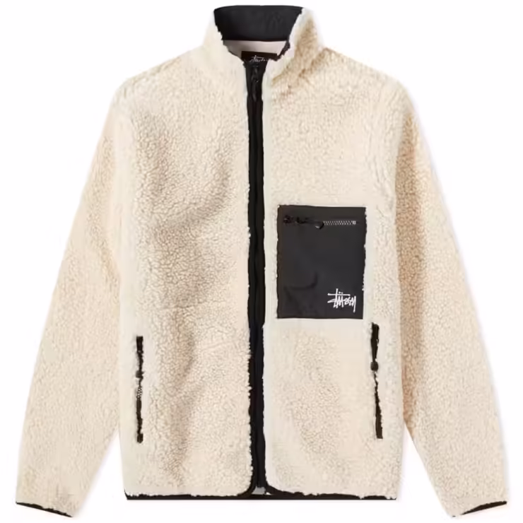 Stüssy Venus Jacquard Sherpa Jacket 'Natural'