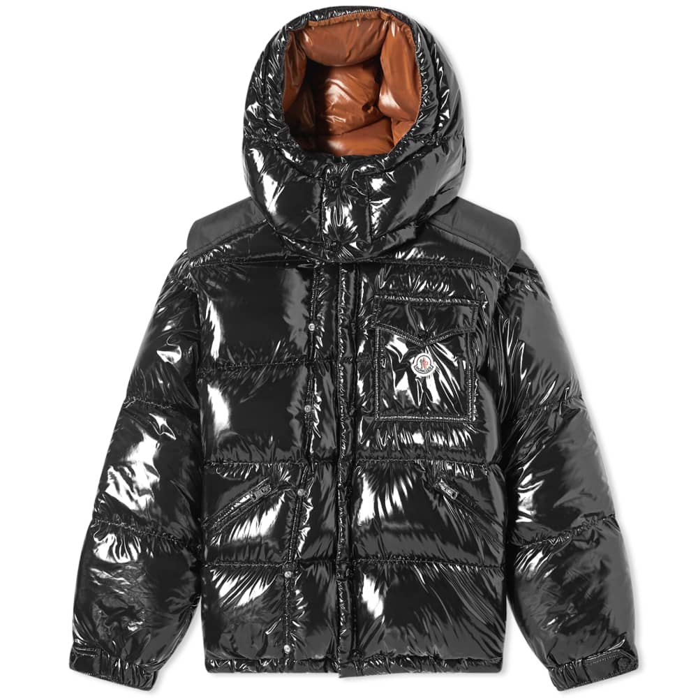 Shiny on sale moncler jacket