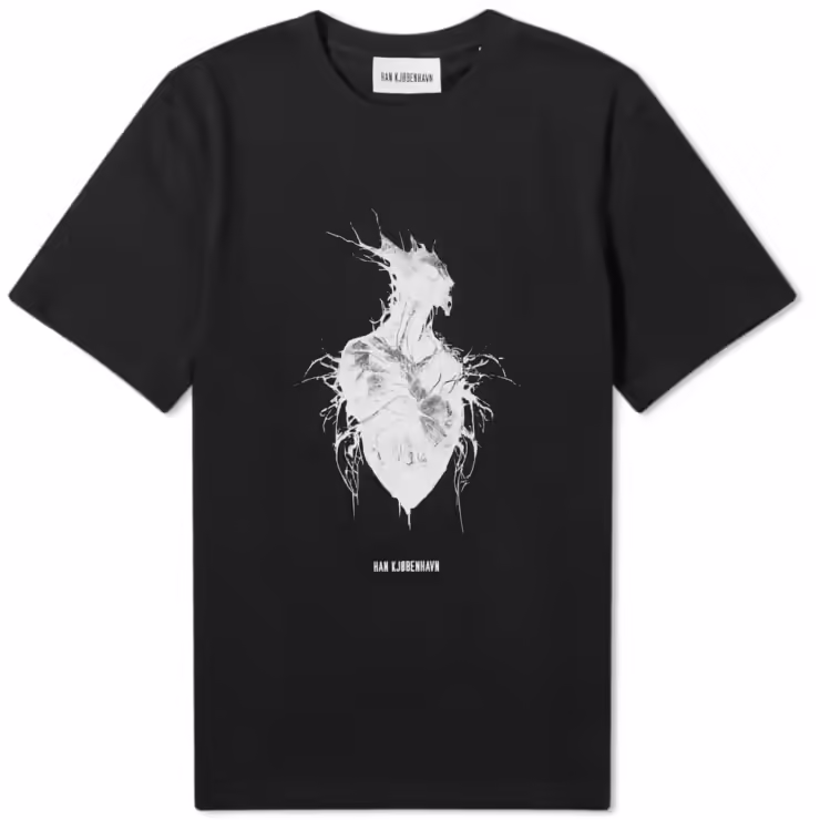 Han Kjobenhavn Heart Monster T-Shirt 'Black'