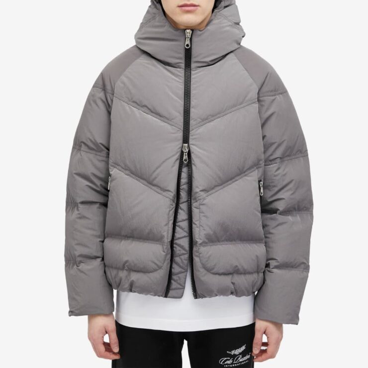 Cole Buxton Nylon Hooded Insulated Jacket 'Grey