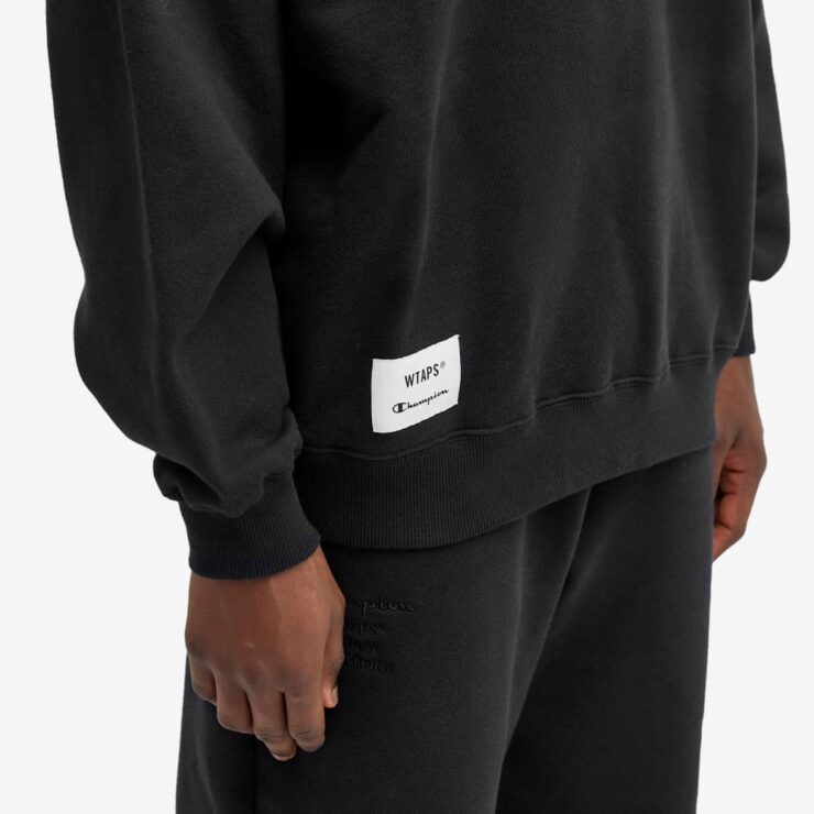 WTAPS x Champion Academy Sweatshirt 'Black' | MRSORTED