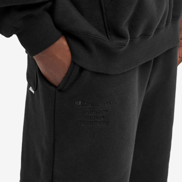 WTAPS x Champion Academy Sweatpants 'Black' | MRSORTED