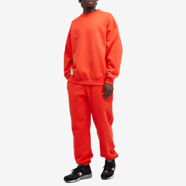 WTAPS x Champion Academy Sweatpants 'Orange' | MRSORTED