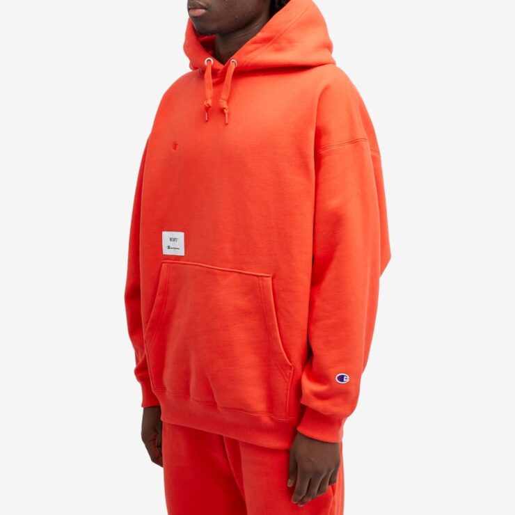 WTAPS x Champion Academy Hoody 'Orange' | MRSORTED