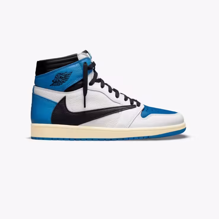 Air Jordan 1 High x Fragment x Travis Scott 'Sail & Military Blue'