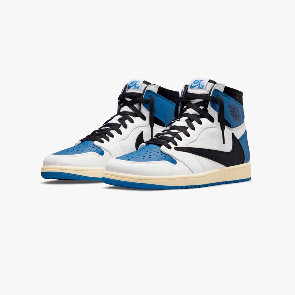 Air Jordan 1 High x Fragment x Travis Scott 'Sail & Military Blue'