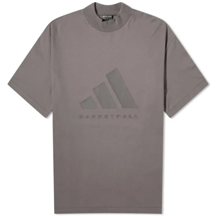 Adidas Basketball T-Shirt 'Charcoal'